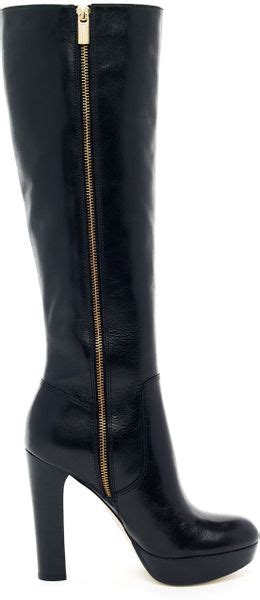 michael kors lesley boot black|michael kors designer boots.